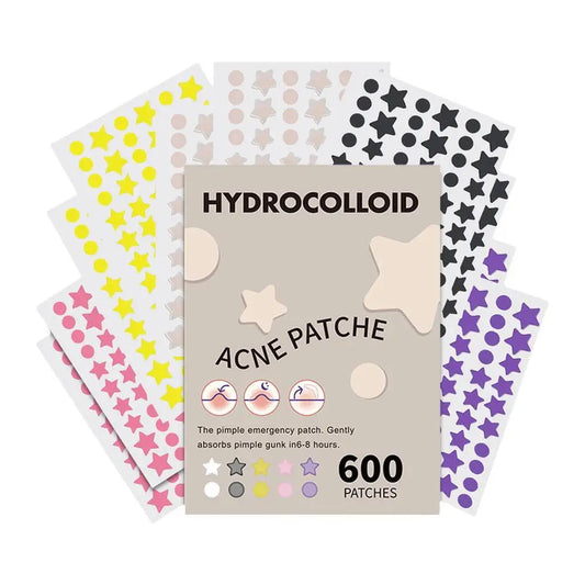 Large Star Acne Patches – Hydrocolloid Skin Care for Blackheads & Acne